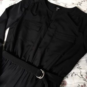 MOSSIMO Roll-tab Sleeve Shirt Dress